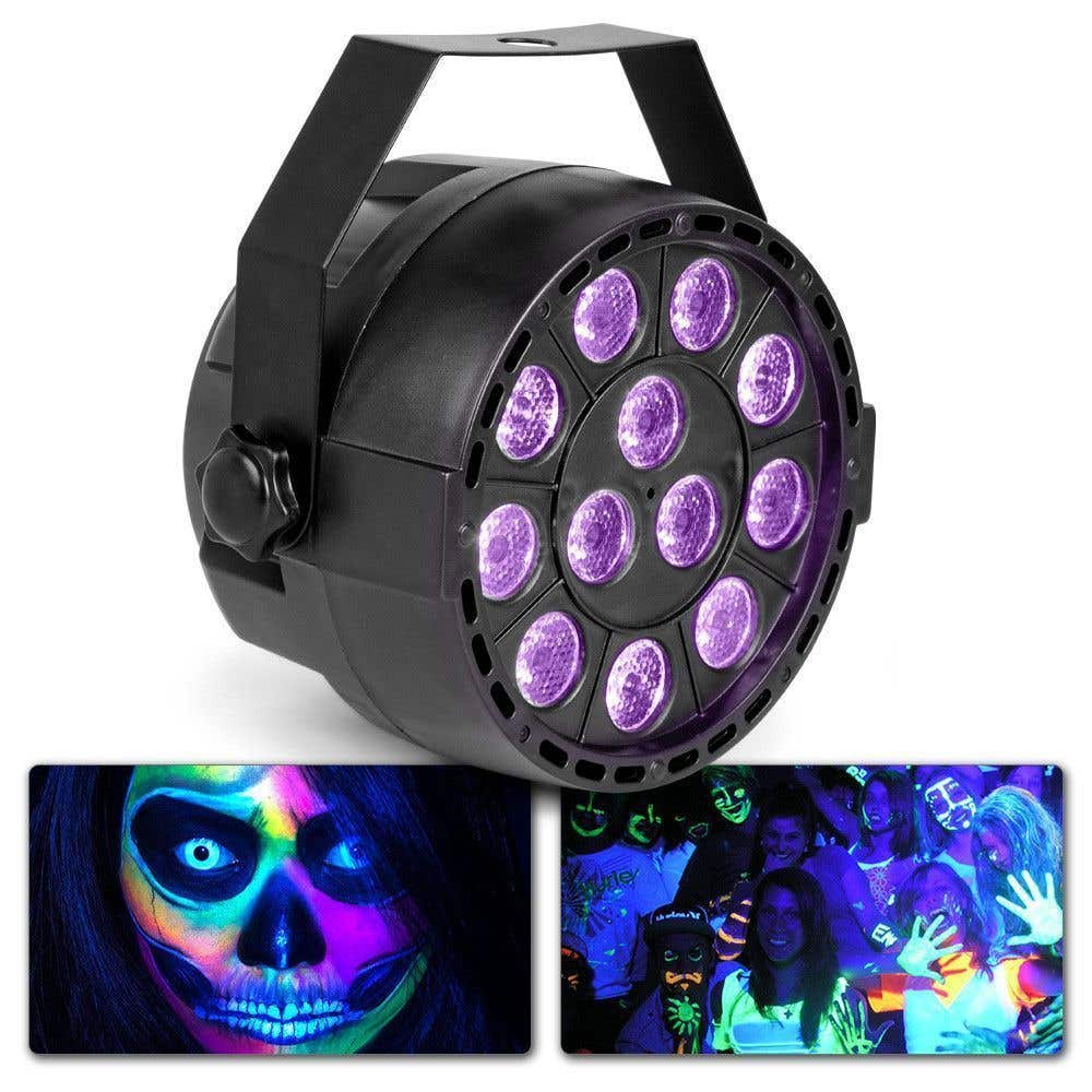 Geldschieter toon gokken MAX Blacklight PartyPar met 12x 1W UV LED's en DMX kopen?