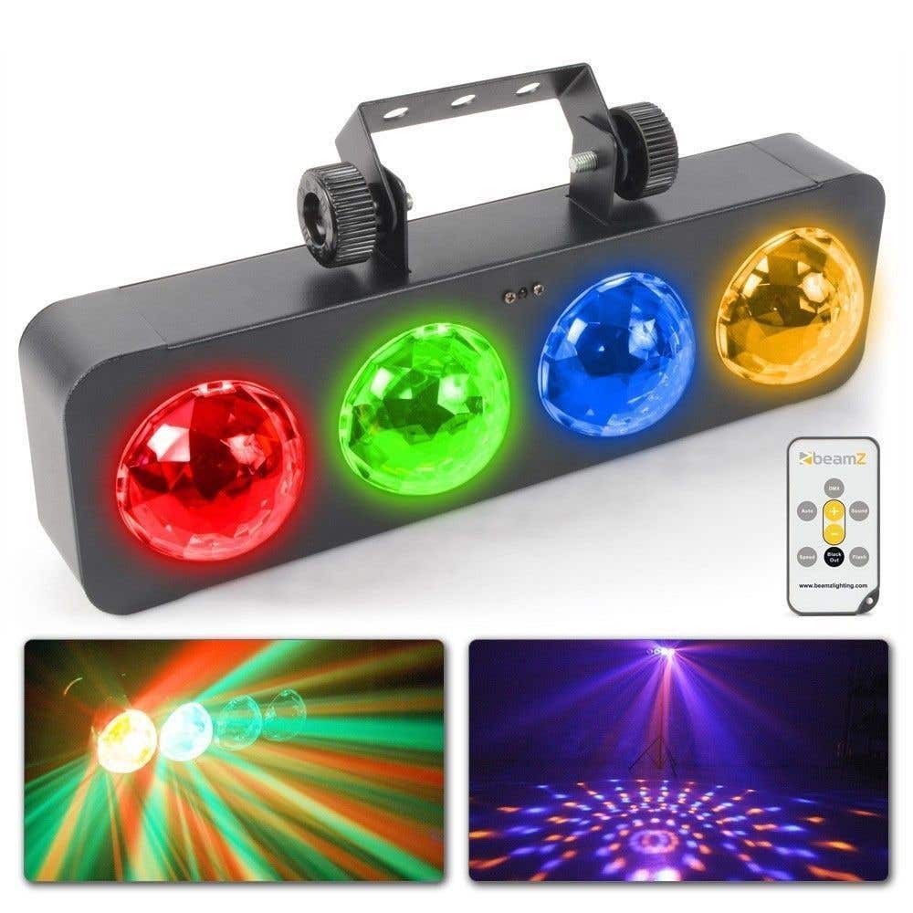 BeamZ LED DJ Bank BX met 4x 3W RGBA LED's en afstandsbediening