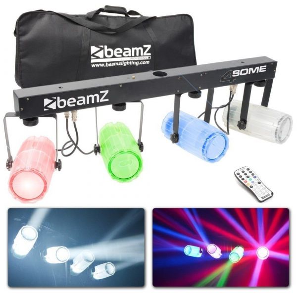 BeamZ 4-Some Lichtset 4x 57 RGBW LED's DMX - Transparant