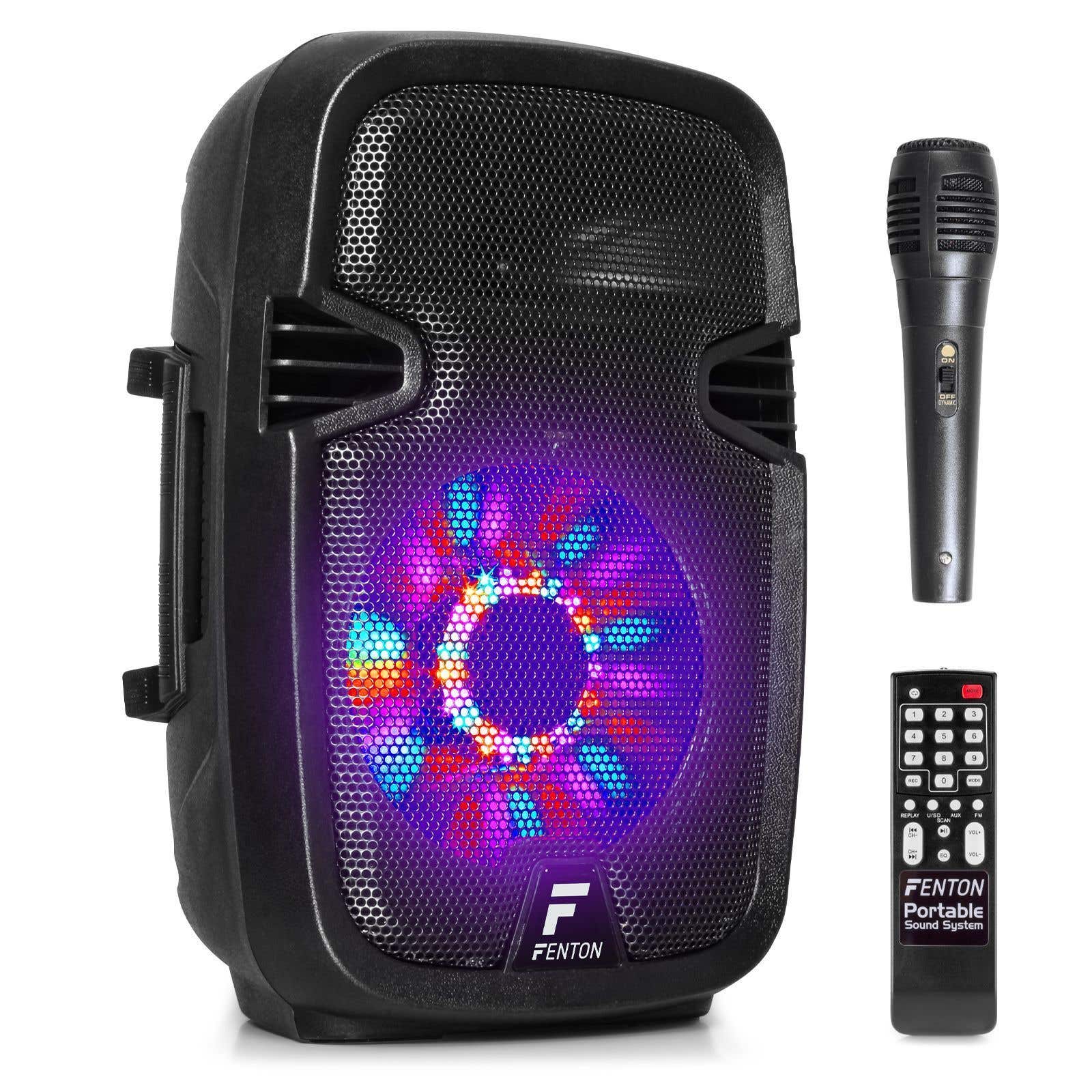 Fenton FT8LED karaoke speaker 300W 8