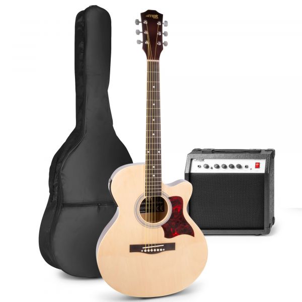 MAX ShowKit elektrisch akoestische gitaarset met 40W versterker - (hout) kopen?