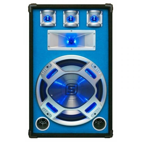 SkyTec PA DJ Luidspreker blauw 15