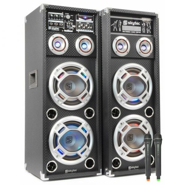 SkyTec SPD-28V Set Actieve speakers 2x 8