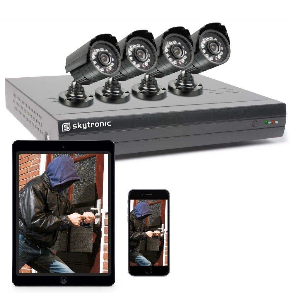 SkyTronic beveiligingscamera voor buiten (set van 4 camera's & 500GB schijf)