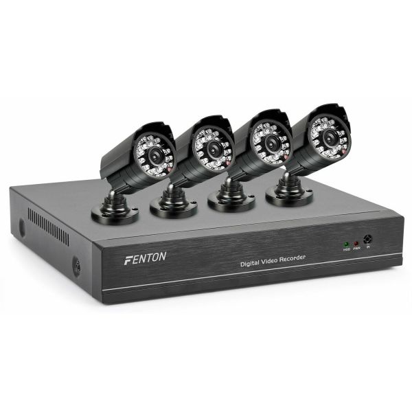 Fenton HD camerasysteem incl. 1TB HDD recorder en 4 camera's