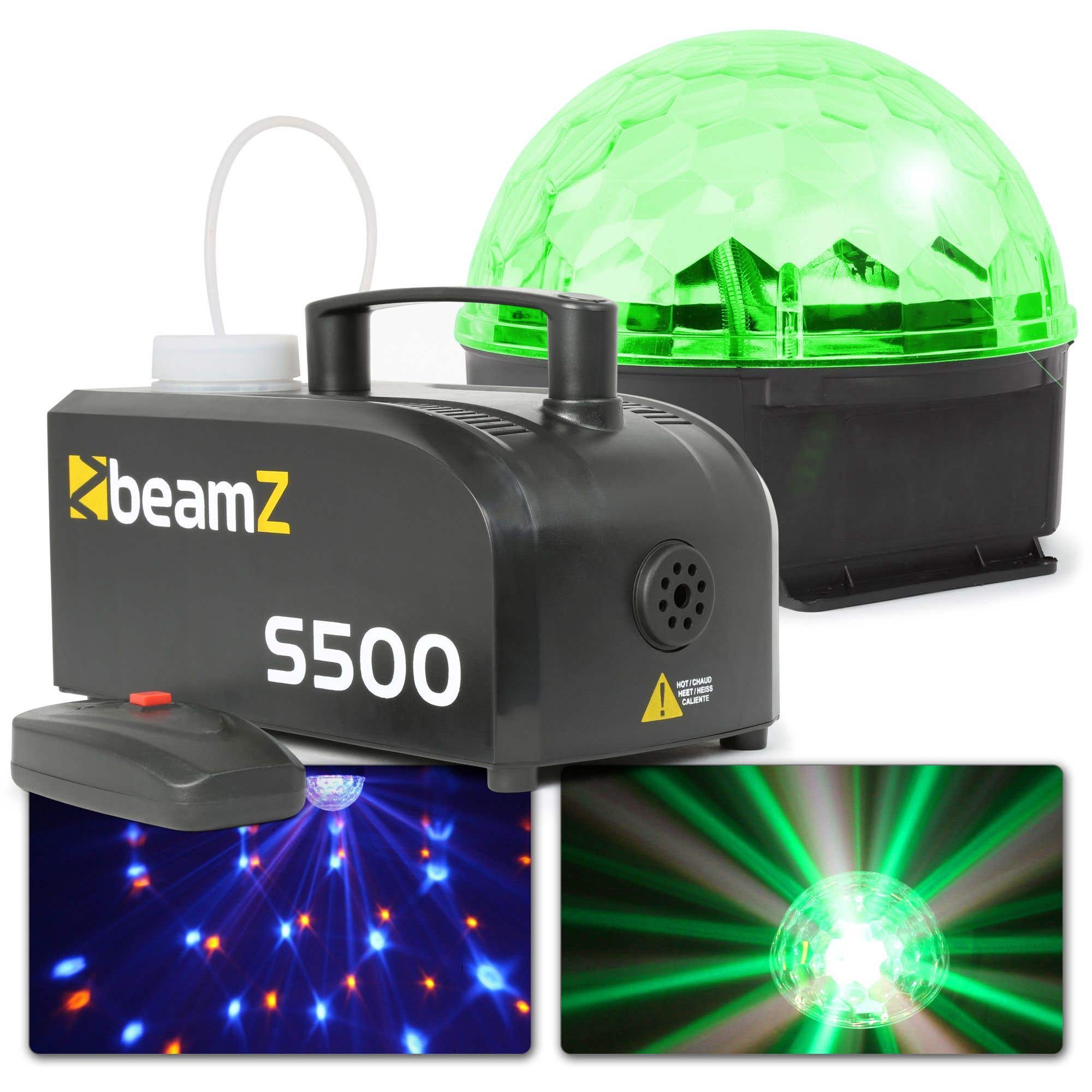 BeamZ Lichtset 'Leon' met rookmachine en Jelly Ball