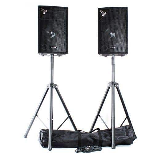 Vonyx SL10 disco speakers - 1000W 2-weg speakerset met 10'' woofers incl. statieven