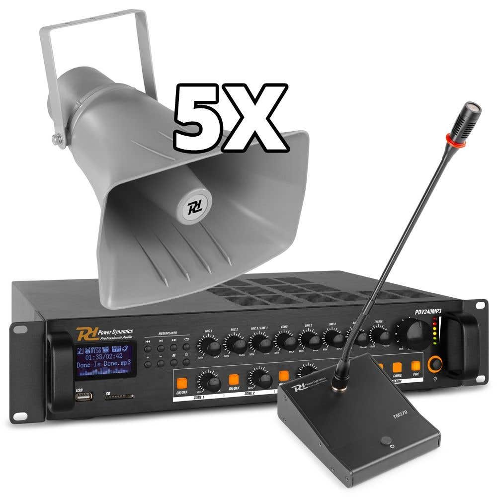 zanger Wat leuk muis of rat 100V omroepinstallatie met 5 speakers, Bluetooth en mp3 speler voor sportveld, fabriekshal, etc. 200W kopen? zanger Wat leuk muis of rat 100V omroepinstallatie met 5 speakers, Bluetooth en mp3 speler voor sportveld, fabriekshal, etc. 200W kopen?