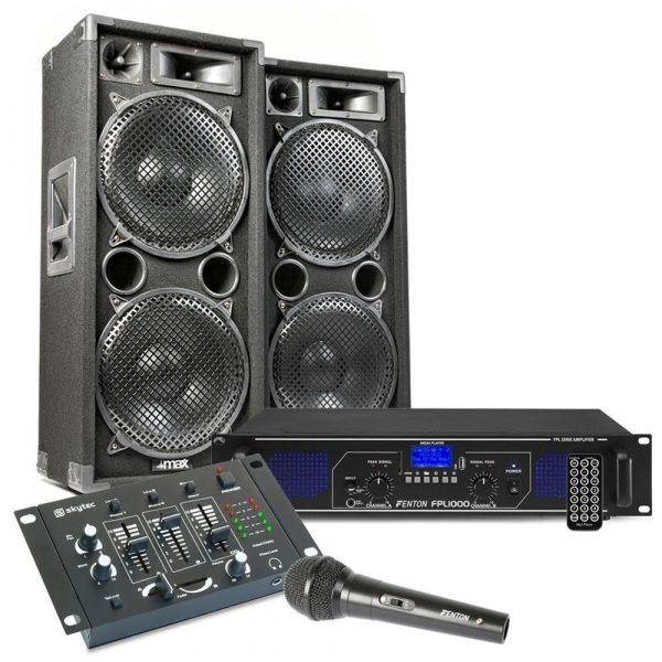 MAX212 DJ set met o.a. speakers, versterker en - 2800W kopen?