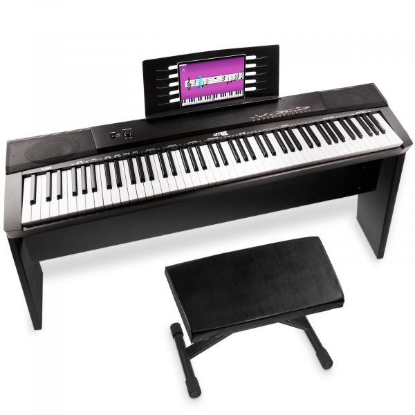 Succesvol holte Noodlottig MAX KB6W digitale piano met 88 toetsen, meubel en bankje kopen?