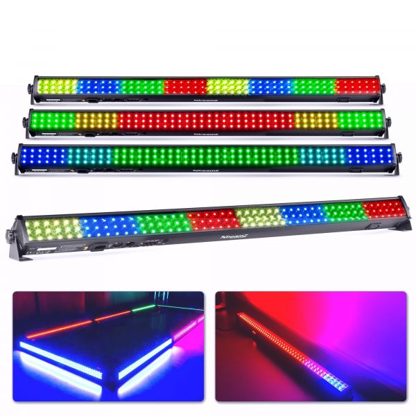 BeamZ LCB144 MKII - Set van 4 RGB LED bars voor wanden, plafonds, etc. - 144 LED's per bar