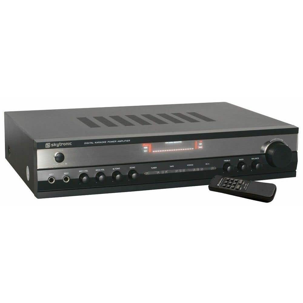 Surround 5-kanaals 400W karaoke versterker - Zwart