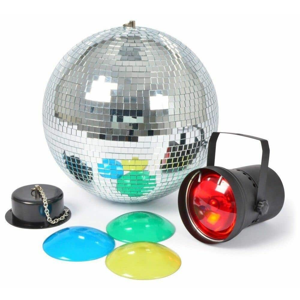 Discoset lichteffect met 30 cm spiegelbol