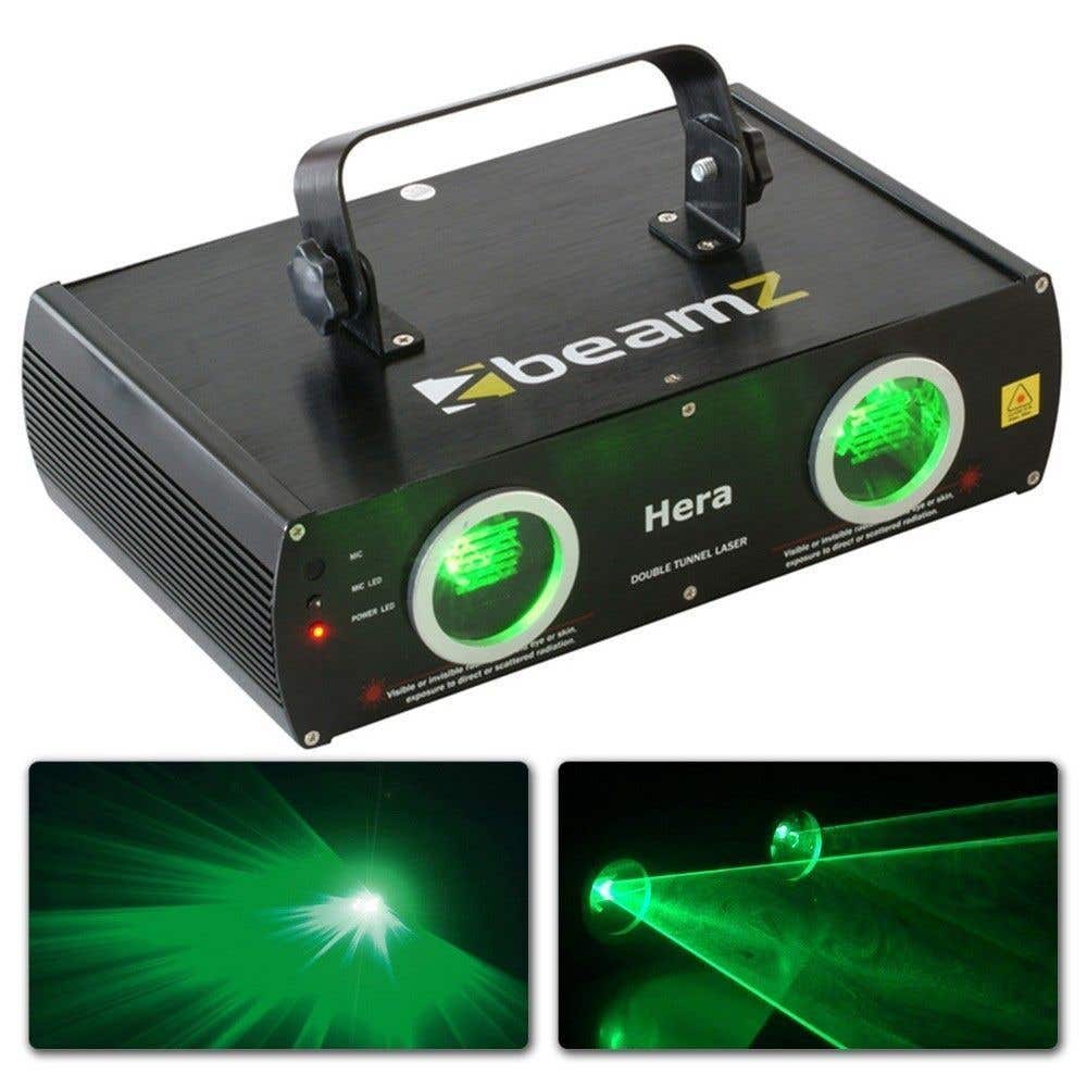 Beamz Hera Laser met 2 groene Lasers 80mW
