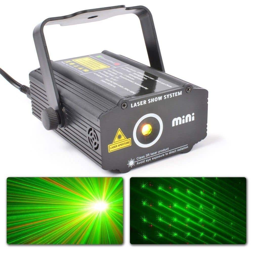 Disco laser licht effect sterrenhemel rood groen