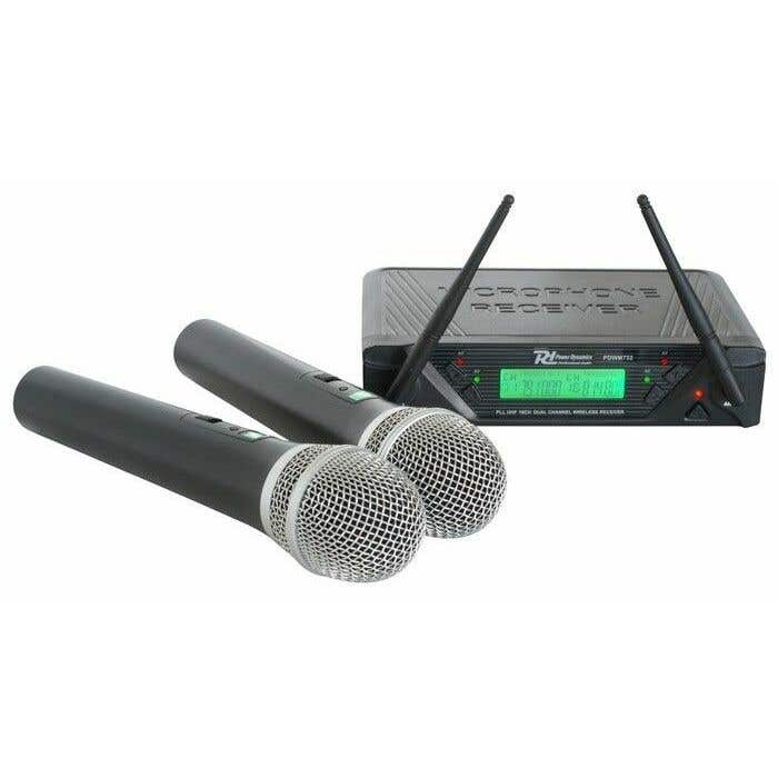 PDWM752 Draadloze Microfoonset UHF 2x 16-kanaals diversity