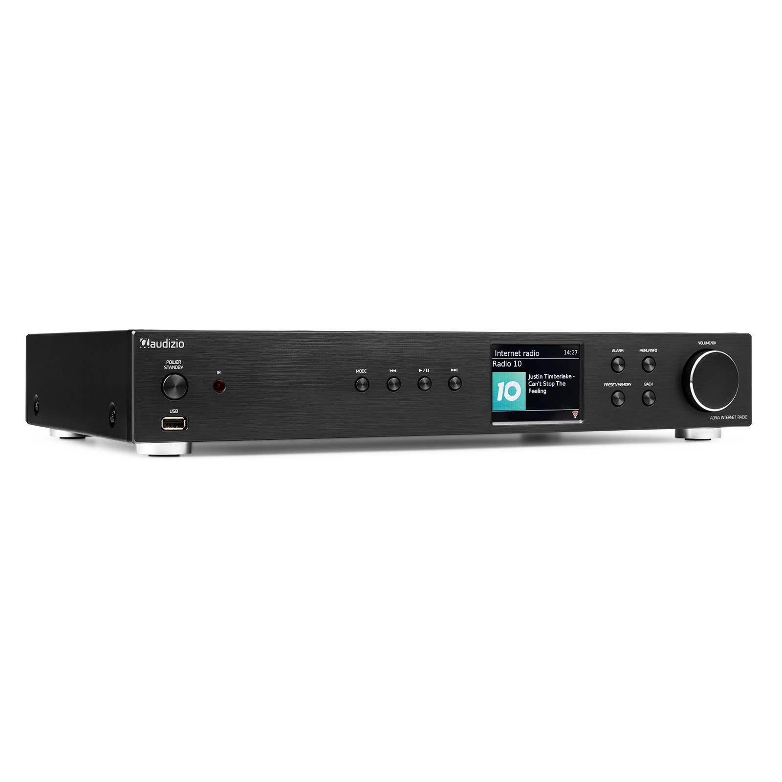 Audizio Adria DAB tuner - DAB radio en internetradio met Bluetooth en Spotify Connect - Zwart