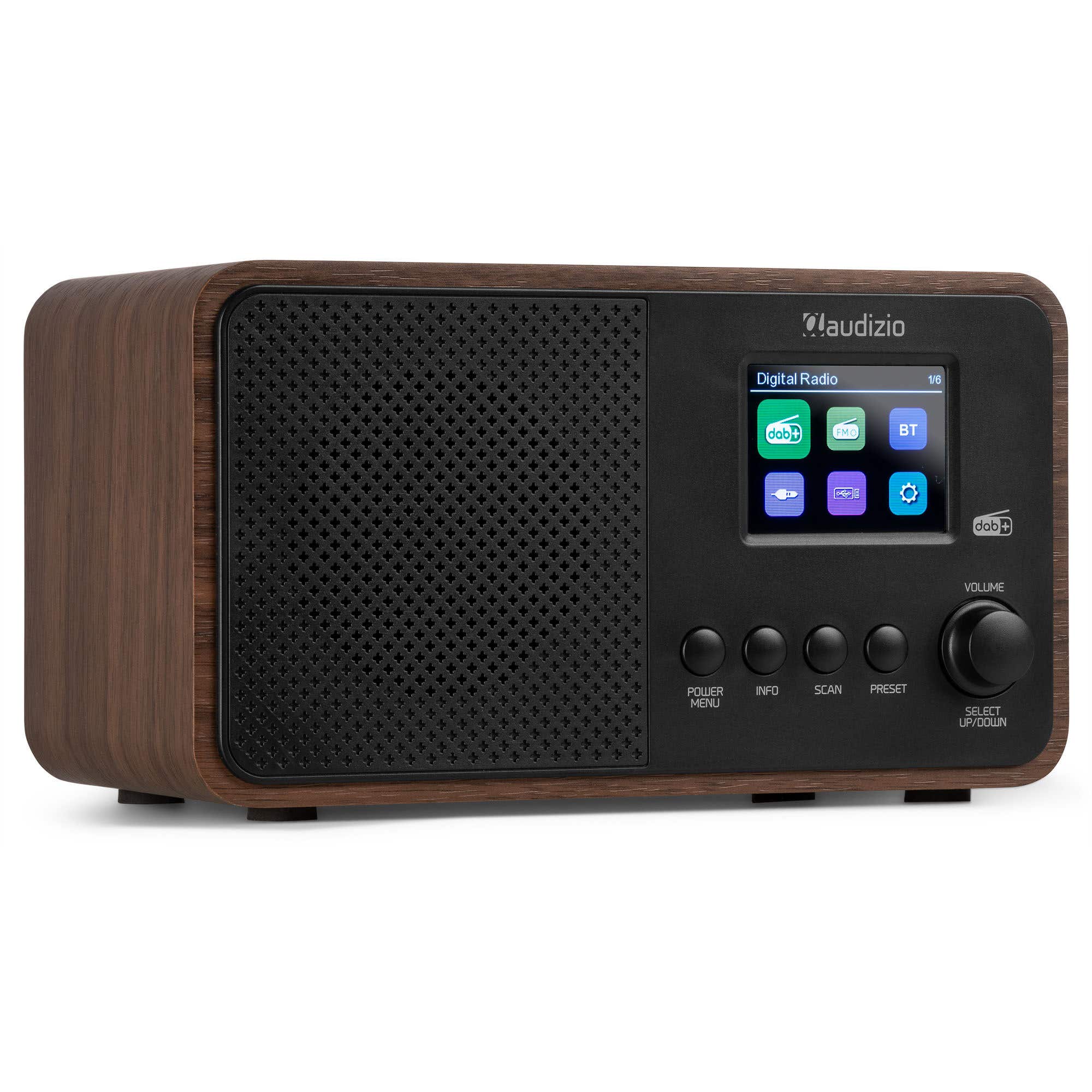 Audizio Avio DAB radio - Radio met FM, DAB+, Bluetooth en USB - Houtlook 