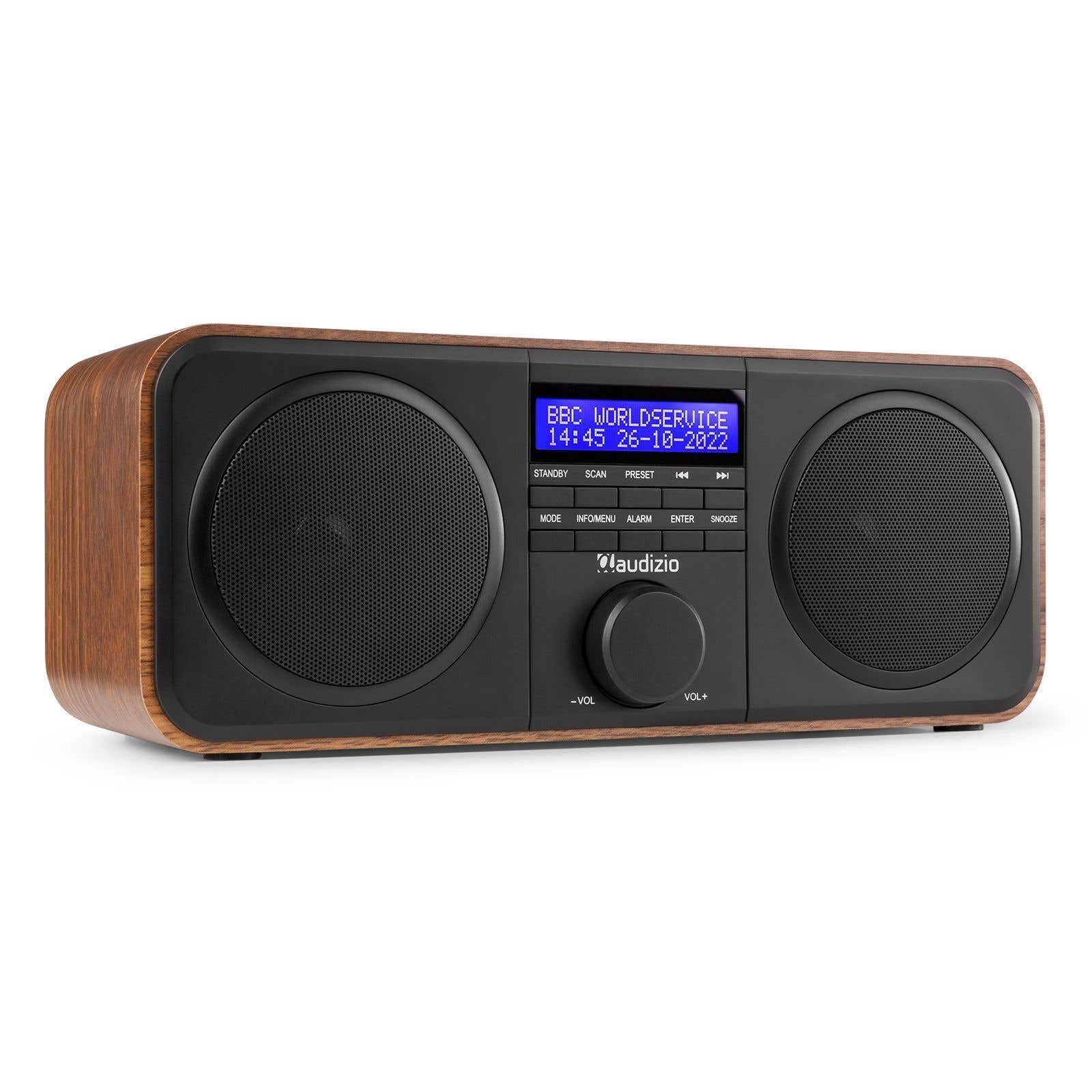 Audizio Novara stereo FM en DAB radio - 40W - Hout