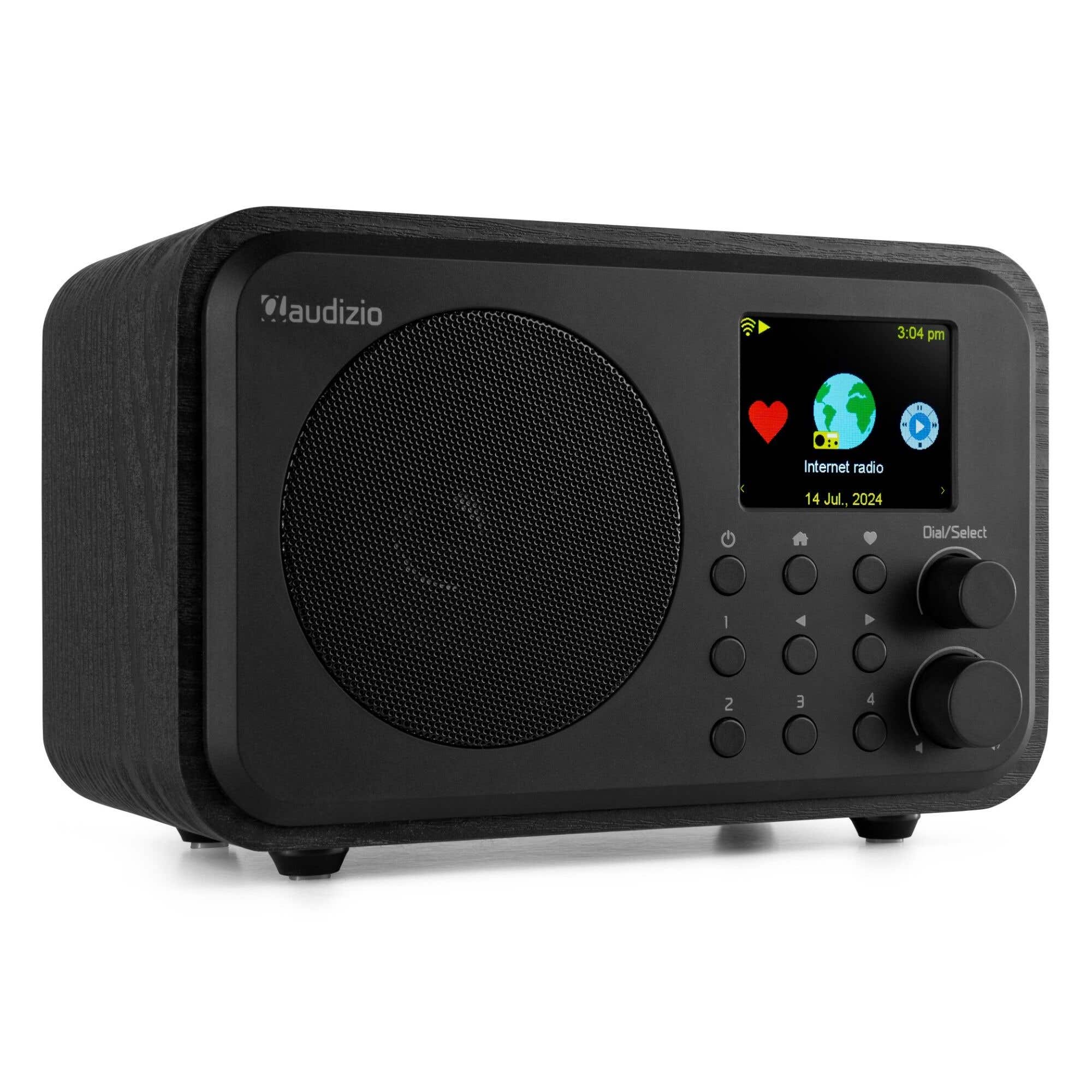 Retourdeal - Audizio Vicenza - DAB+ en WIFI Radio met Bluetooth - Op accu - Zwart