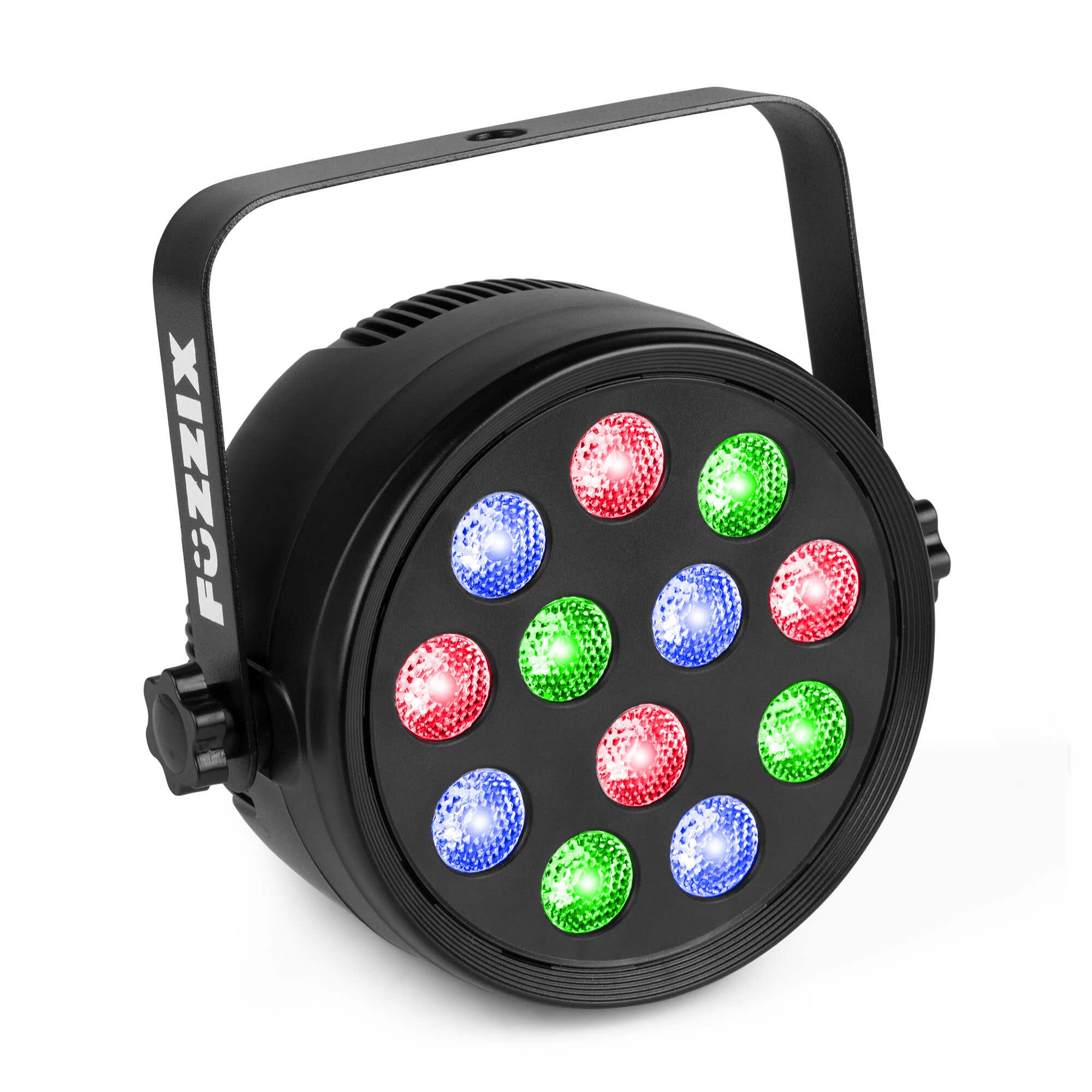 Fuzzix PLF12 Party LED par met 12x 2W LED’s - RGB - Inclusief afstandsbediening 