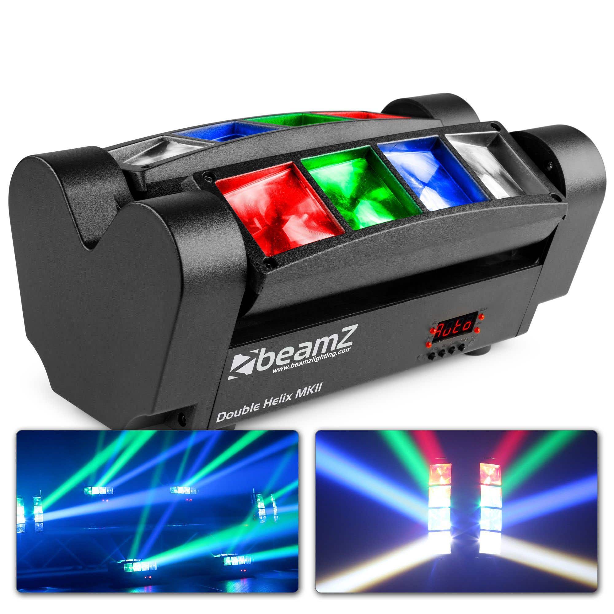 BeamZ MHL820 Double Helix spider moving head - RGB LED lichteffect - 8x 3W