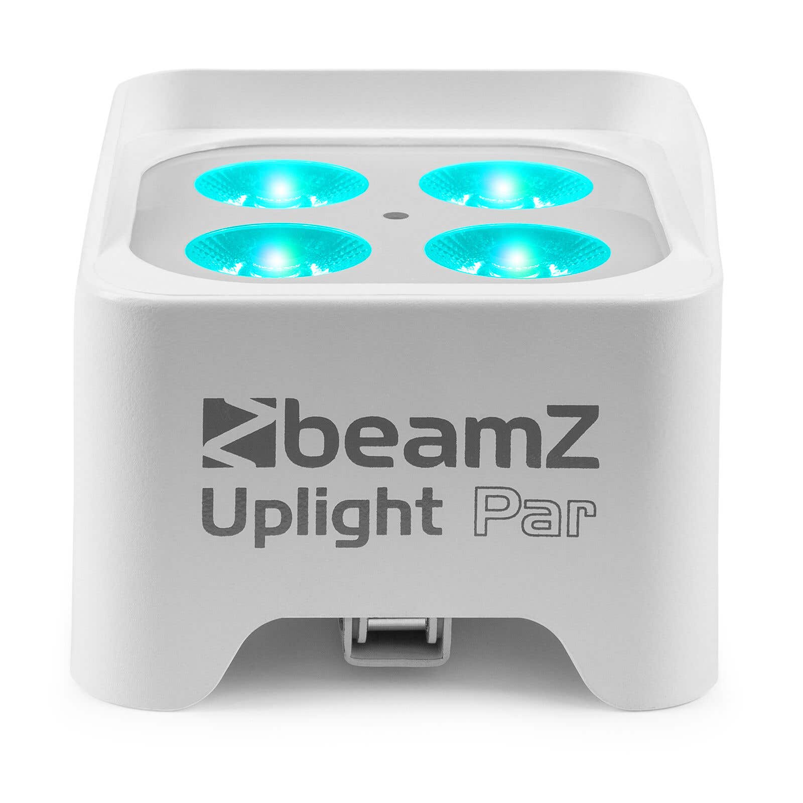 BeamZ BBP90W Uplight PAR spot op accu met 4x 4W LED's Wit