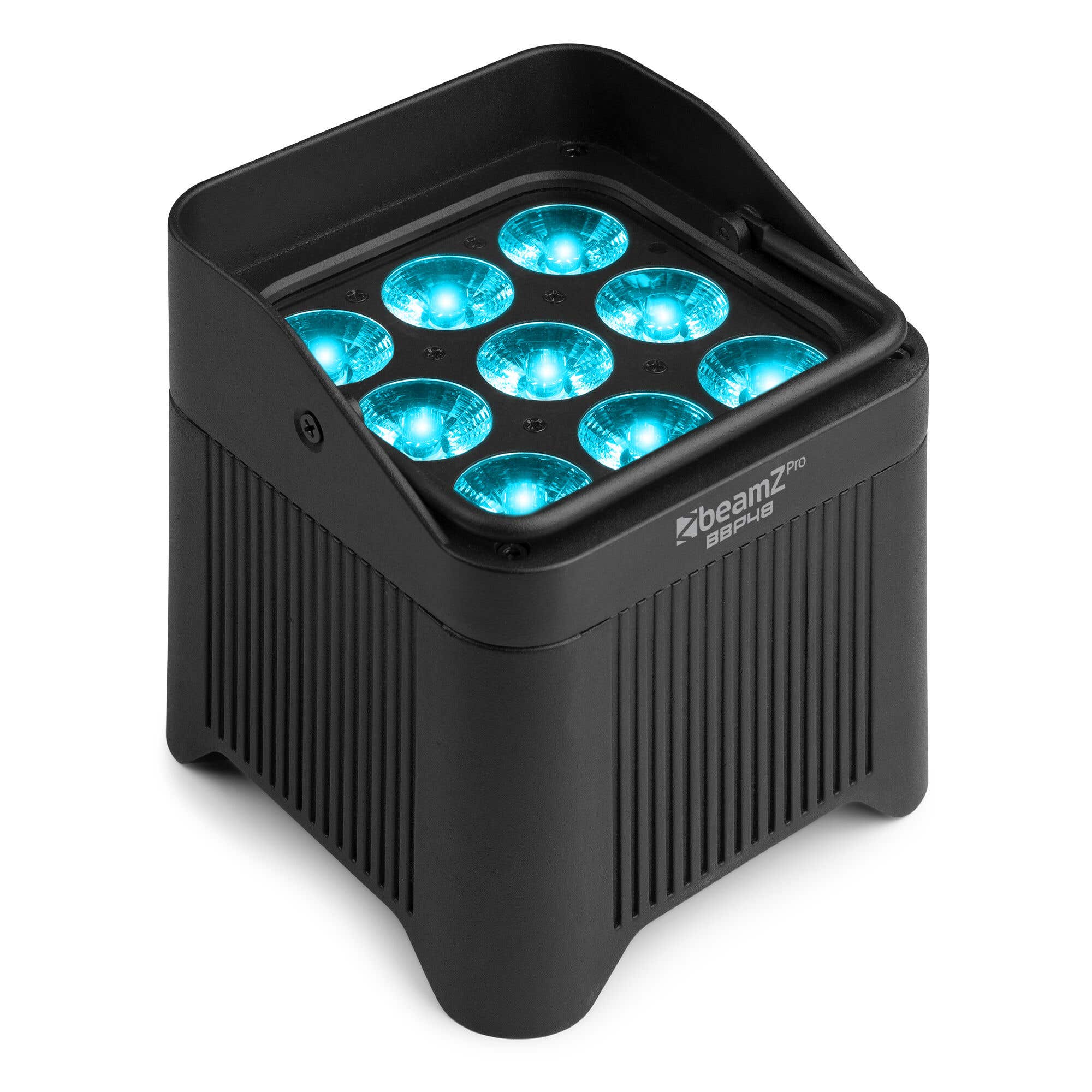 Retourdeal - BeamZ Professional BBP48 accu uplight met 9x 12W LED’s - IP65 Waterdicht - RGBWA-UV