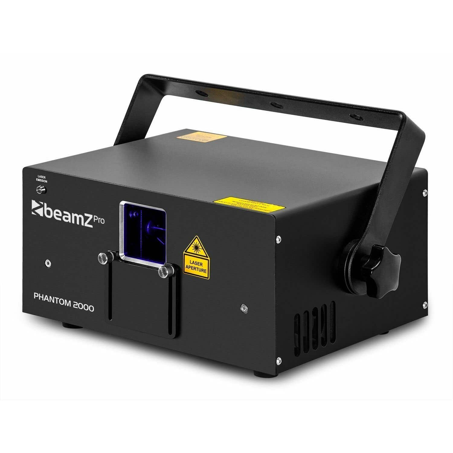 Retourdeal - BeamZ Phantom 2000 Pure Diode analoog 2W (2000mW) RGB Laser