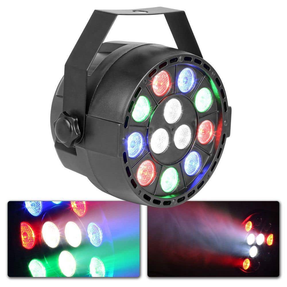 Fuzzix PartyPar met 12x 1W RGBW LED's en DMX