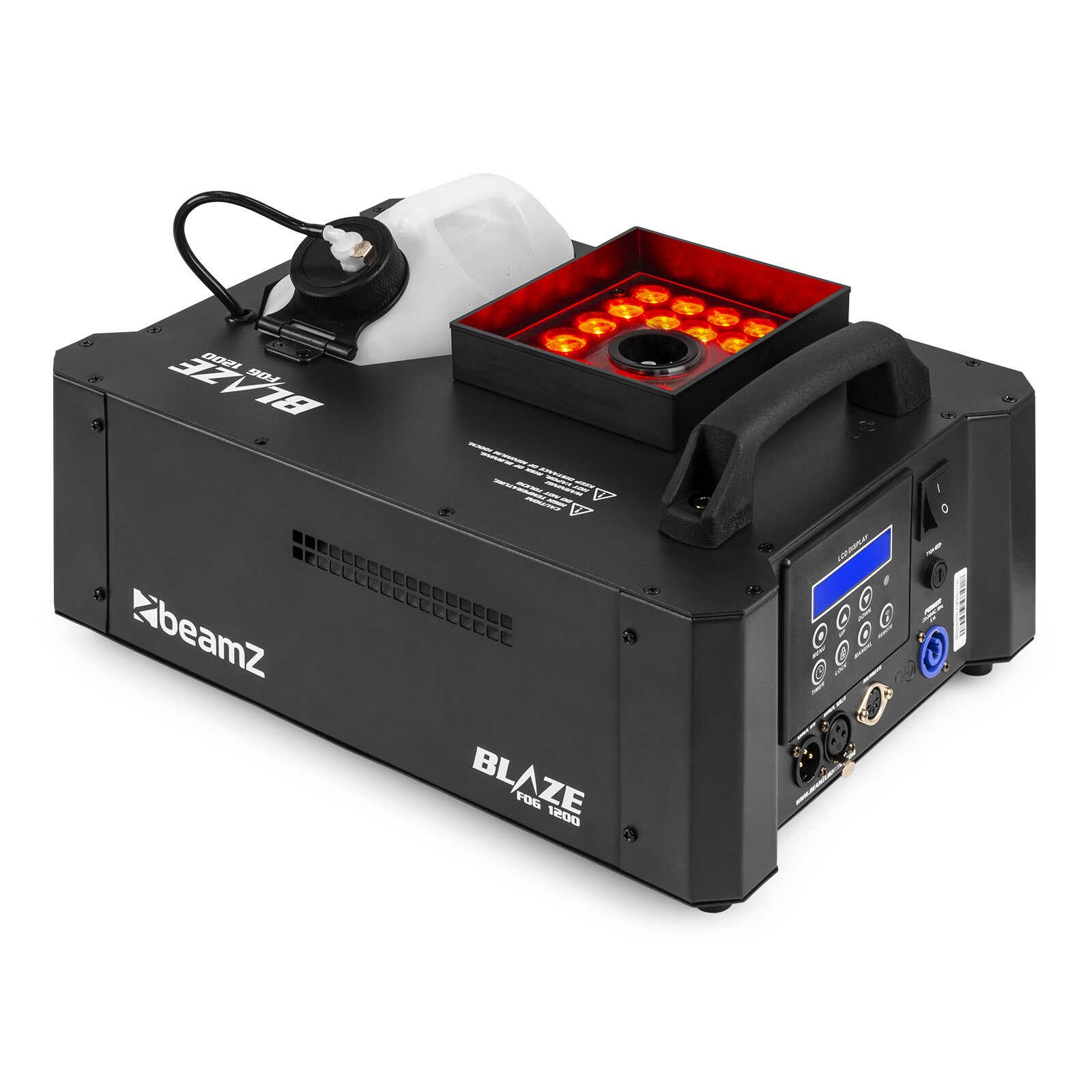BeamZ rookmachine BLAZE1200 - Horizontale en verticale rookmachine met licht - 1200W