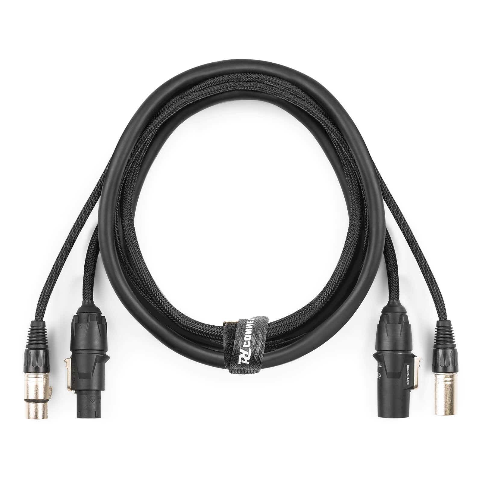 PD Connex CX07-5 Combikabel Powerconnector TR - XLR M / Powerconnector TR - XLR F - 0,35 meter