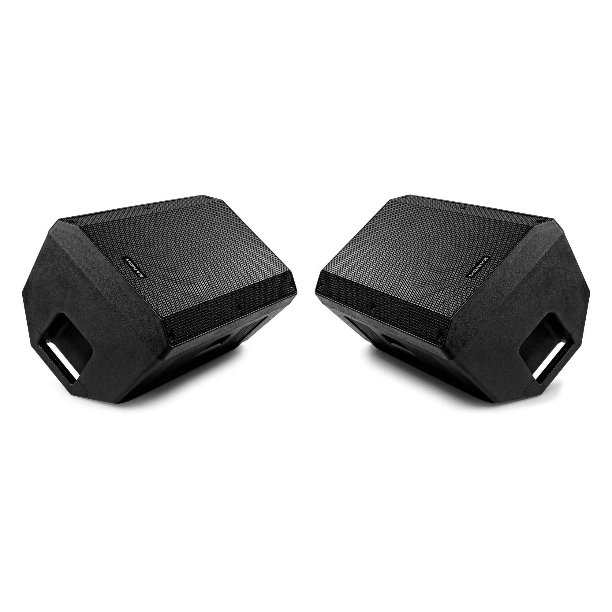 Set van 2x Vonyx VSA12 Stage Monitors - actieve speakers - 800W - 12 Inch