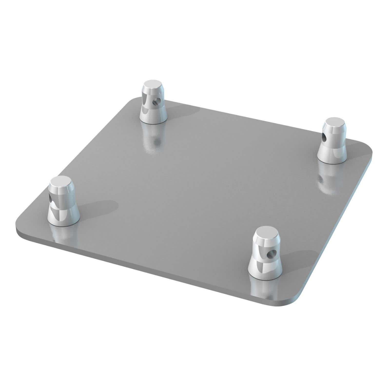 BeamZ P30 - Truss Totem Tower boven- en onderplaat + bevestingsset - Zilver