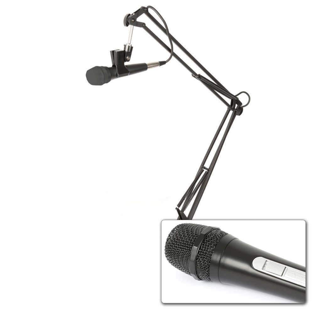 Fenton DM110 microfoon met broadcast stand voor studio
