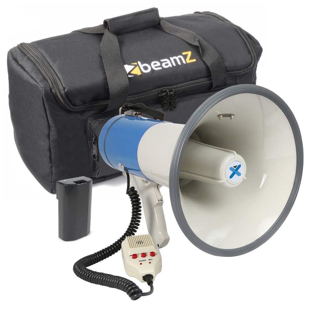 Vonyx MEG060 megafoon met sirene - Inclusief tas en oplaadbare accu - 60W 