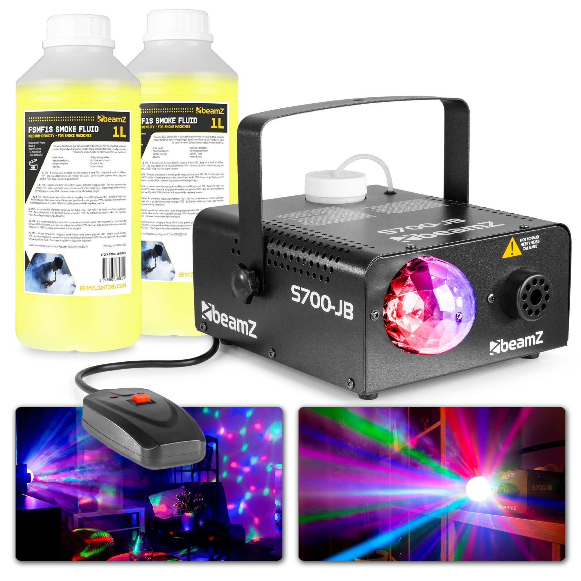 BeamZ S700-JB Jelly Ball rookmachine met ruim 2 liter rookvloeistof