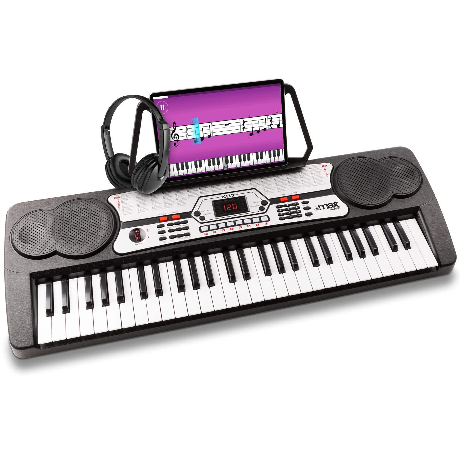 MAX KB7 keyboard met 54 toetsen en koptelefoon
