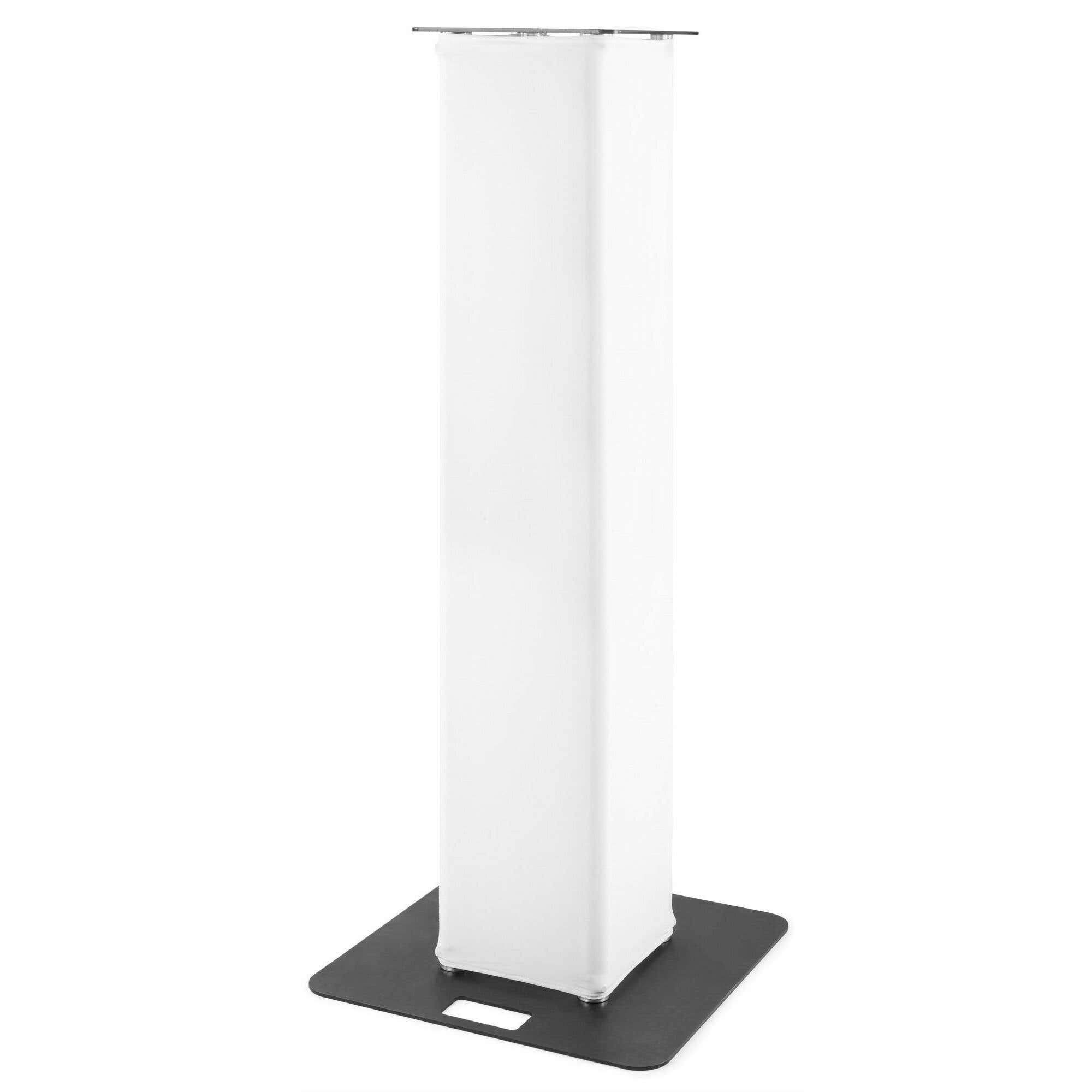 BeamZ P30 truss tower totem met witte lycra hoes - 1,5 meter hoog