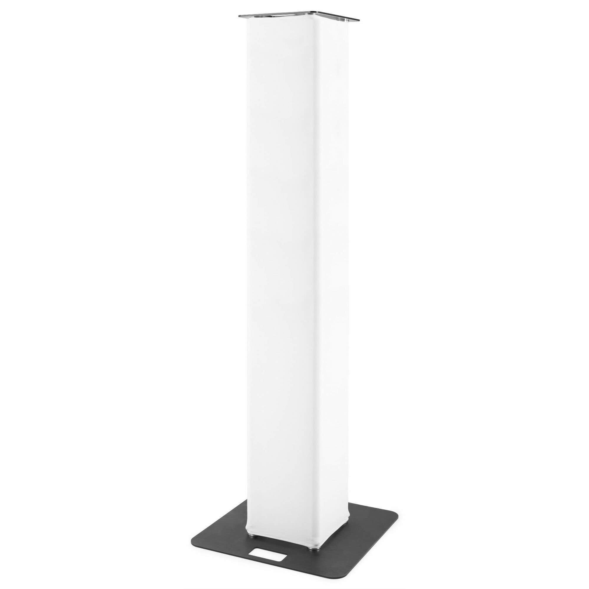 BeamZ P30 truss tower totem met witte lycra hoes - 2 meter hoog