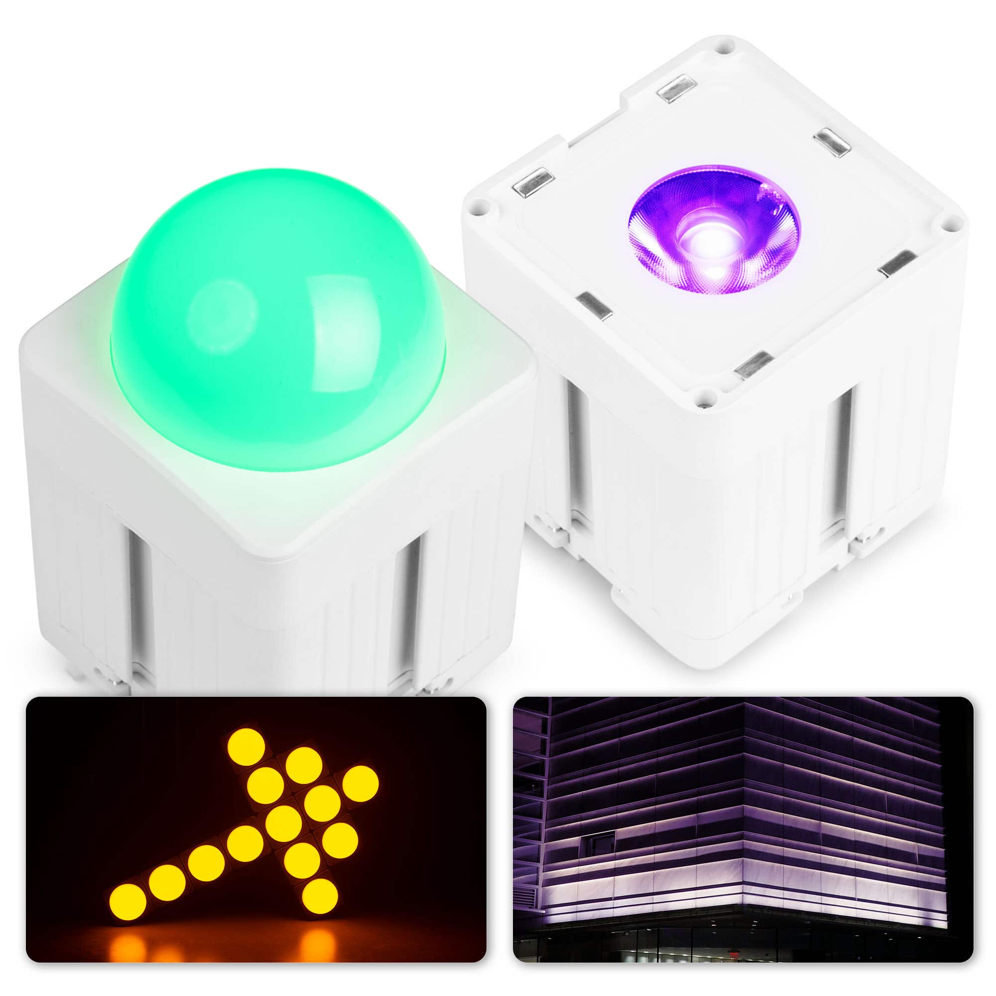 BeamZ Professional KUBE20WH Uplightset met 2x KUBE20WH - IP65 - Wit