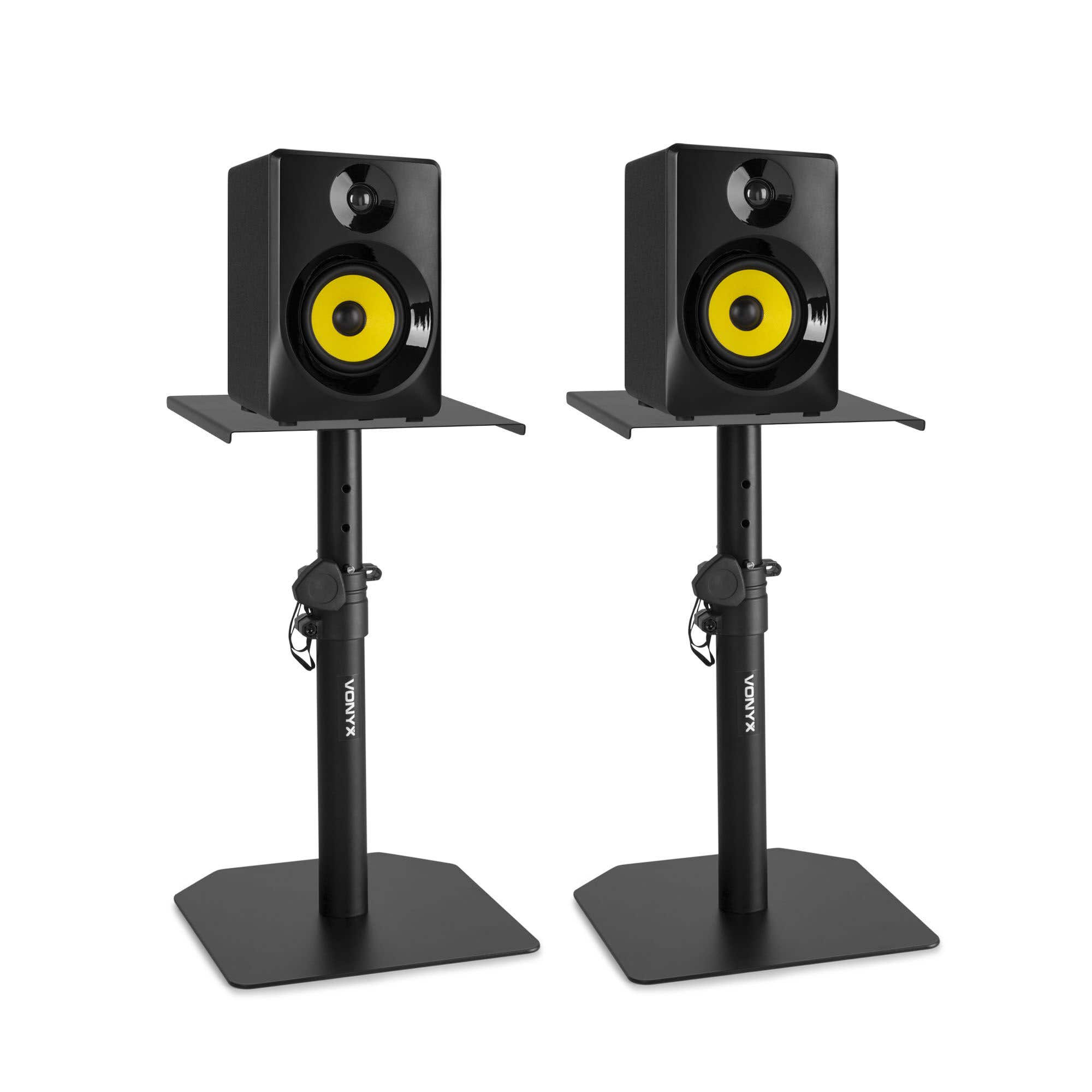 Set actieve studio monitors met standaard voor thuisstudio SMN30B 60W - Zwart