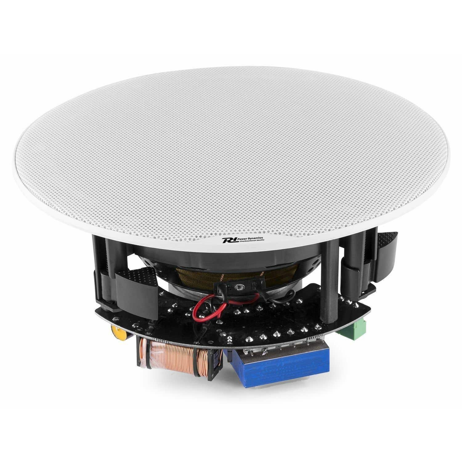 Power Dynamics FCS5 witte Low Profile plafondspeaker 5.25" 100V / 8 Ohm 11
