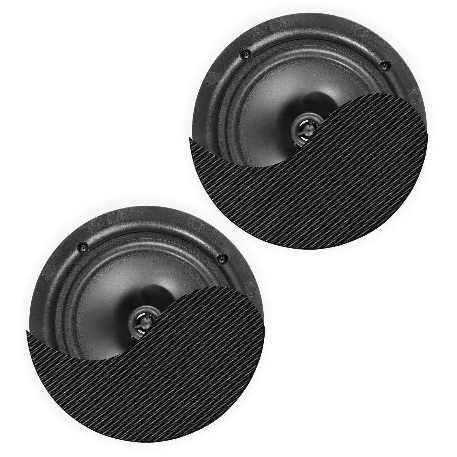 Retourdeal - Power Dynamics NCBT6B set van 2 plafondspeakers met Bluetooth - Zwart