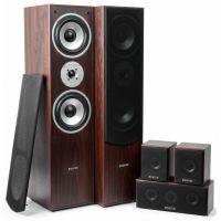 Fenton HF5W home cinema set speakerset - Complete 510W surround speakerset - Walnoot