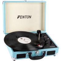 Fenton RP115 retro platenspeler met Bluetooth en USB - blauw
