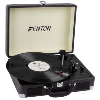 Fenton RP115C retro platenspeler met Bluetooth en USB - Zwart