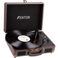 Fenton RP115B retro platenspeler met Bluetooth en USB - Houtlook