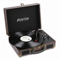Fenton RP115B retro platenspeler met Bluetooth en USB - Houtlook
