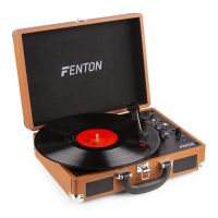 Fenton RP115F retro platenspeler met Bluetooth en USB - Bruin